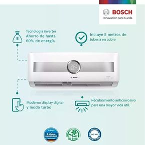 Aire Acondicionado Inverter Bosch 12000btu 220v Climate 8000