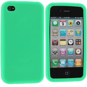 Funda Protectora Silicona Apple iPhone 4 o iPhone 4S - Verde
