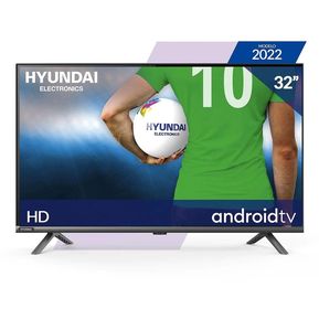 Pantalla HYUNDAI HYLED3248AIM 32 HD LED Smart TV Android TV