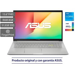 Portátil ASUS VivoBook K513EA-BQ1796 Intel® Core™ i5-1135G7,15 FHD, 8GB, 512 SSD