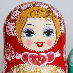 10 pcs/set Muñecas de anidación rusa de madera Rusia muñecas tradicionales matryoshka