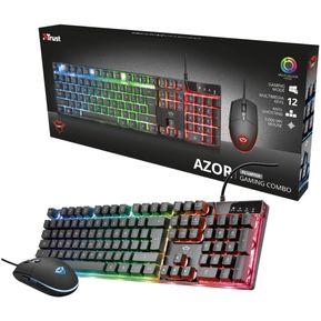Combo Teclado Y Mouse Gaming Trust Azor Gxt 838