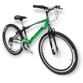 Bicicleta Todo Terreno Rin 24 18 Cambios Para niño  Negro-Verde