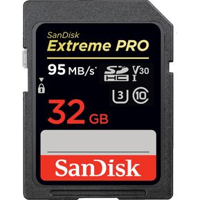 Sd 32 Gb Extreme Pro Sandisk 4k 95 MB/s x 90Mb/s