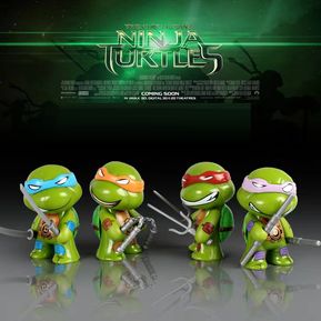 Teenage Mutant Ninja Turtles TMNT Q Versión Figuras de acción 7cm
