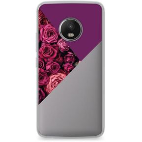 Funda para Moto G5 Plus - Dark Rose, Smooth Case