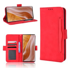 Estuche Para ZTE Axon 40 Ultra billetera de cuero Flip Vintage - Rojo