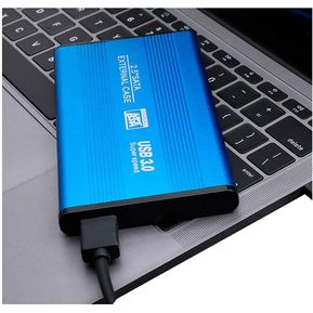 Case Caja Disco Duro Externo Adaptador SATA 2.5 USB Velocidad 3.0 Azul