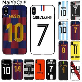 MaiYaCa Europa fútbol Jersey DIY impresión dibujo teléfono funda carcasa para Apple iPhone 8 7 6 6S Plus X XS X MAX 5 5S SE XR(#A1) LUN