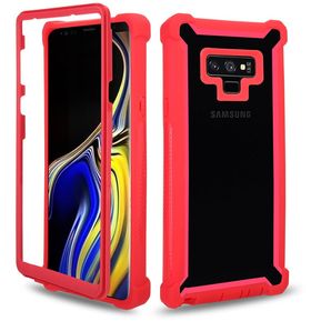 Funda de teléfono PC TPU de protección resistente para Samsung Galaxy Note 20 S20 Ultra 8 9 S8 S9 S10 Plus Lite S10e a prueba de golpes(#Red Phone Case)