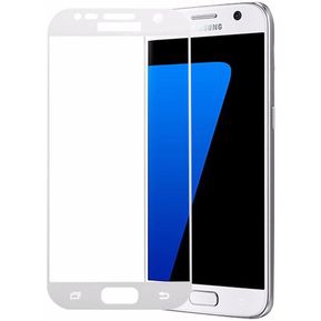 Para Samsung Galaxy S7 Protector de pantalla vidrio t Blanco