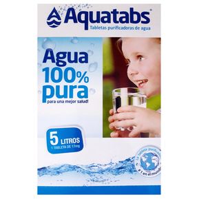 Tableta Pastilla Purificadora De Agua Aquatabs 1 X 5 Litros