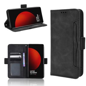 Funda Xiaomi 12S Ultra billetera de cuero Flip Vintage - Negro