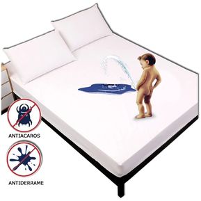 Protector Colchon Impermeable Antifluido Cama King Size 2x2