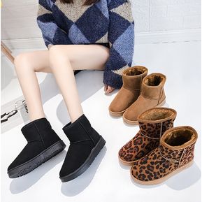 Botas de nieve para mujeres Zapatos de invierno - Negro