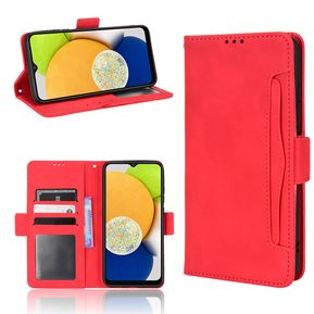 Estuche Para Samsung Galaxy A03 billetera de cuero Flip Vintage - Rojo