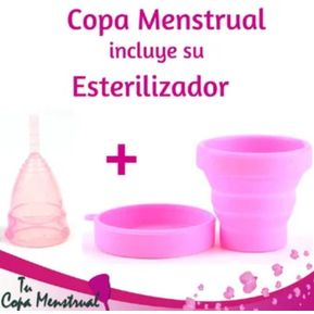 Copa Menstrual Aneer + Vaso Esterilizador