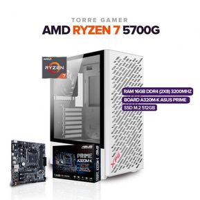 CPU TORRE AMD RYZEN 5 5600G - SSD 512 M.2 -RAM 16GB DDR4