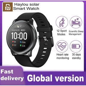 Smart Watch Haylou Solar LS05 Smart Watch IP68 Waterproof Sport Fitness Sleep Heart Rate Monitor Bluetooth SmartWatch