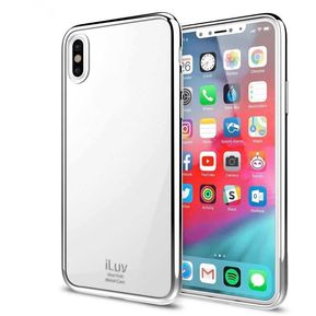 Funda ILUV Metal Care para iPhone XS MAX - Plata