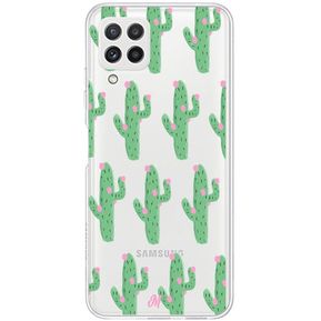 Funda Cactus Con Flor Rosa Shockproof Samsung A22