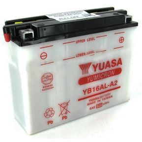 Bateria para moto YB16AL-A2 12V 16Ah Yuasa sin acido