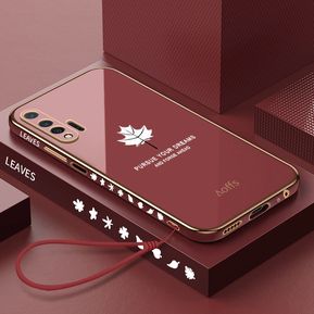 Estuche de Galvánico Silicona para Huawei Honor 20 Pro - Rojo
