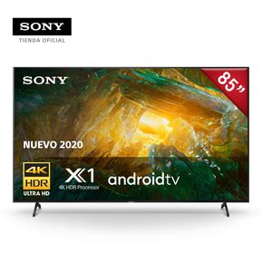 Televisor Sony de 85 4K UHD HDR Smart Android TV XBR-85X807H