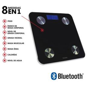 Báscula Digital 8 Funciones 180 Kg Bluetooth