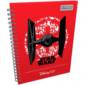 Cuaderno Argollado Pasta Dura Grande Disney 100 Star Wars Caza Imperial 80 Hojas Cuadriculadas