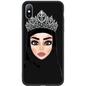 árabe Hijab chica corona de la Reina de la caja del teléfono para iPhone 11 Pro Max XR Xs Max suave cubierta del TPU para el iPhone 6 6s 7 7 8 Plus 5 5s SE(#AC5025)