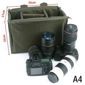 Camera Insert Bag DSLR Camera Mirrorless Bag Padded Insert Digital Photo Waterproof Nylon Camcorder Bags for Nikon Sony Canon