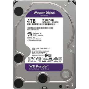 Disco duro Western Digital WD Purple WD40PURX 4TB púrpura