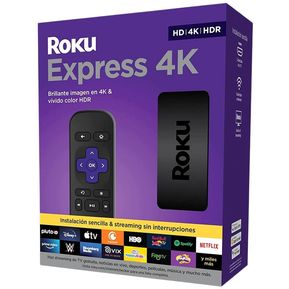 Decodificador De Señal De Internet Para TV Roku Express 4K...