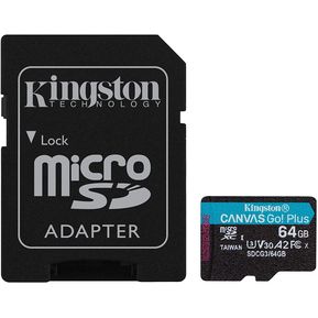Memoria MicroSD Kingston Canvas Go Plus 64GB U3 V30 A2 170MB