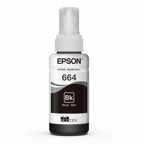 Botella De Tinta Epson Ecotank Ink  T664 Negra Original L200 L300 L500