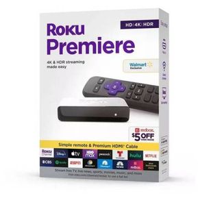 Reproductor Roku Premiere 4K HDR Control Remoto Convertidor Smart Tv