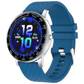 Smart Fitness Watch Tracker con presión arterial Monitor de frecuencia cardíaca IP67 impermeable (azul)