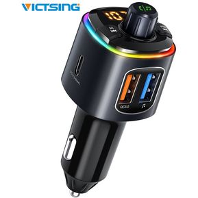 VicTsing-transmisor FM BH466 RGB con Bluetooth V5.0, adaptad...