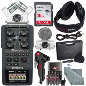 Grabadora portátil Zoom H6 de seis pistas con sistema de micrófono
