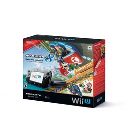 Nintendo Wii U 32GB Console - Mario Kart 8 Deluxe Set + 11 JUEGOS