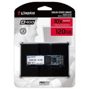 UNIDAD SSD KINGSTON SSDNOW 120GB M.2 2280 SA400M8/120G-negro