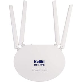 Router 4g Lte 32 Dispositivos 300 Mbps Kuwfi 4 Antenas