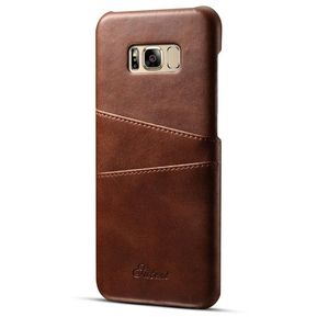 Funda Case Con Samsung S8 Plus Carcasa De Ecocuero Tarjetas-marrón