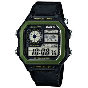 Reloj Casio AE-1200WHB-1B Digital Negro/Verde Para Caballero