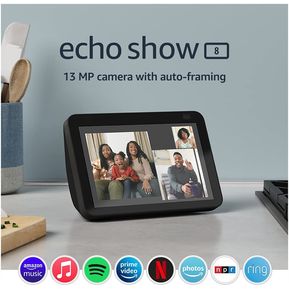 Amazon Echo Show 8-2ª Gen Pantalla Hd Con Asistente Virtual Alexa