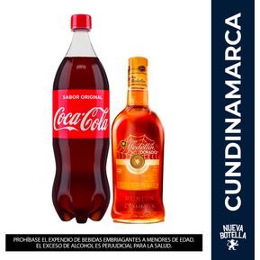 Combo Ron Medellin Dorado 750 ML + Coca Cola 1.5 Lt