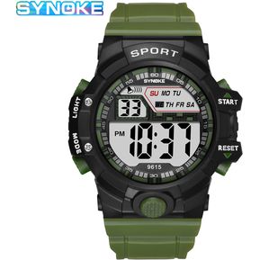 SYNOKE Sport Outdoor Watch Men Reloj digital Alarm G Clock 3Bar Waterproof Shock Relojes militares Pantalla LED Reloj Hombre