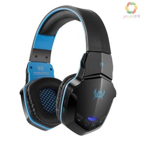 KOTION EACH B3505 Auriculares para juegos Auriculares inalámbricos Bluetooth Bluetooth 4.1 Auriculares estéreo para música con micrófono para iPhone7 6 Plus Tablet PC Samsung Negro con azul