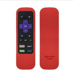 Cubierta de la caja del control remoto para TCL TV Roku IR Tipo de paquete semi estándar de la caja del control remoto - Rojo (rojo)